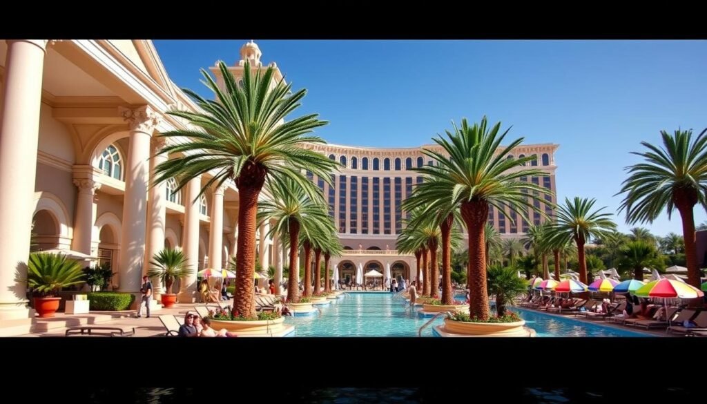 Caesars Palace pool